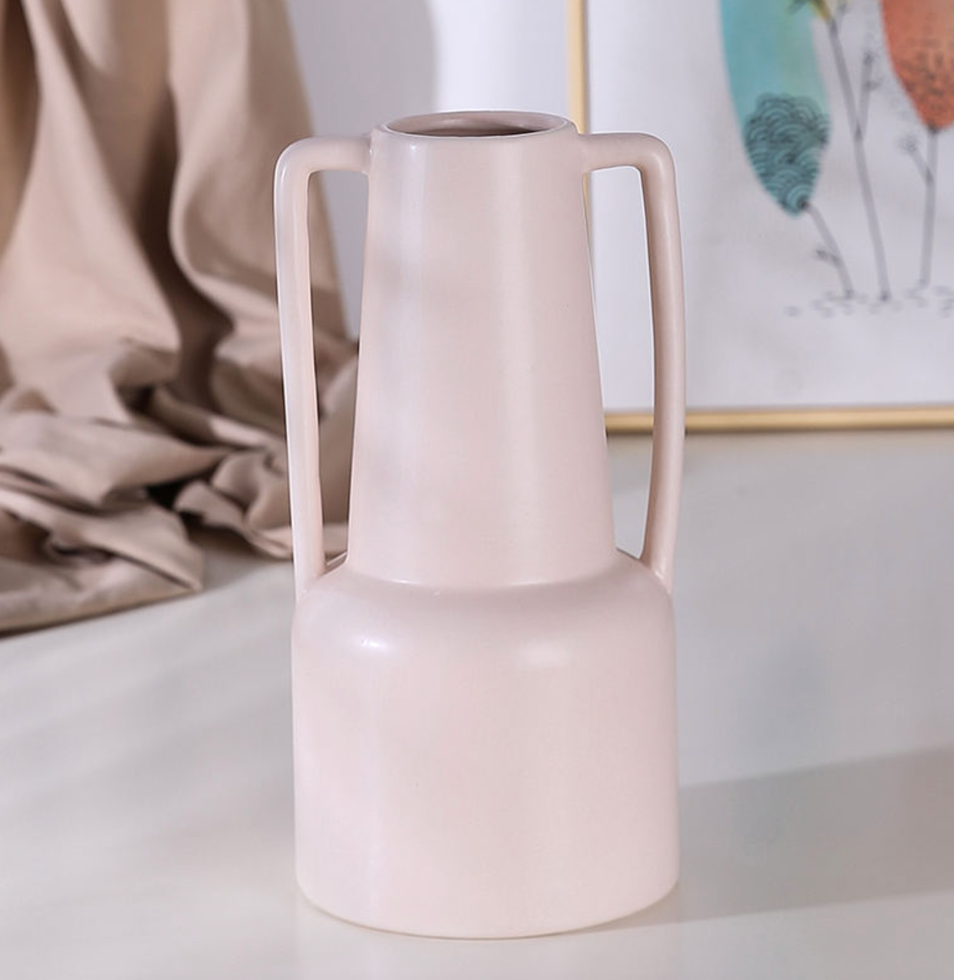 Modern Line Cylinder Decorative Vase Pot