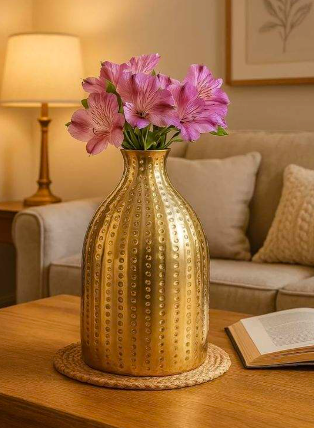 Modern Line Cylinder Decorative Vase Pot