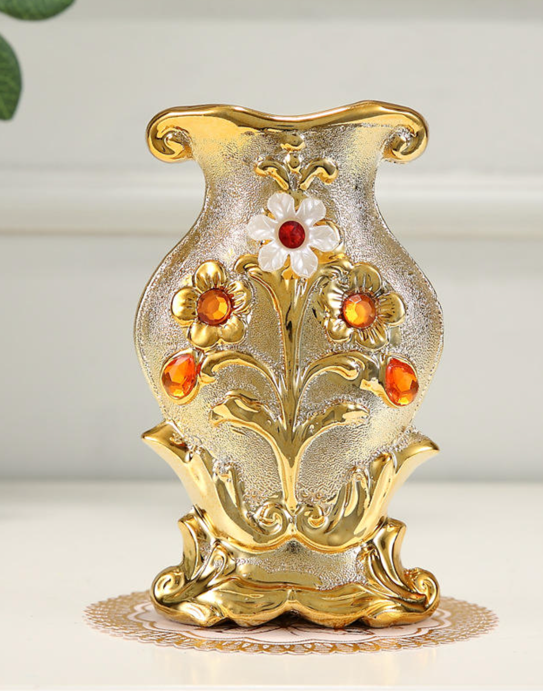Nordic Style Golden Ceramic Vase