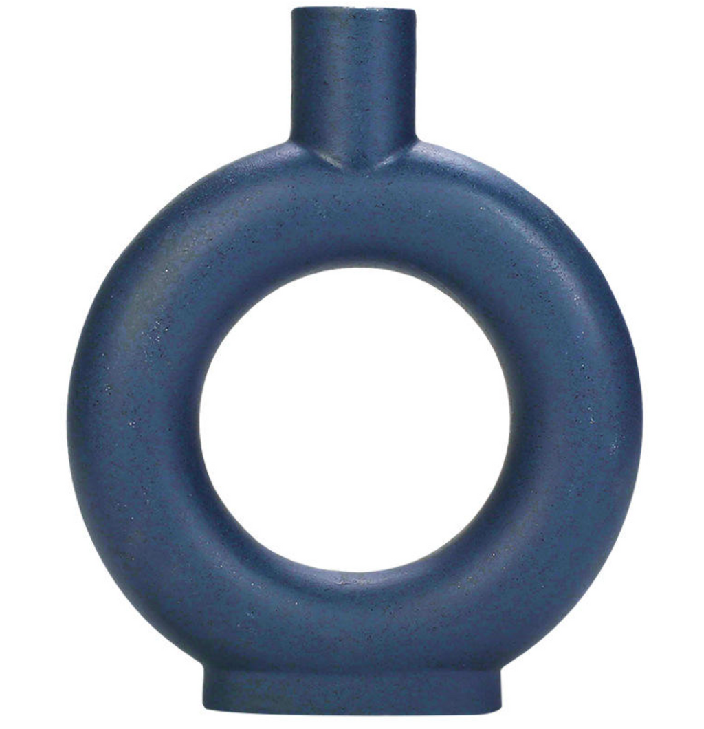 Nordic Ceramic Circular Hollow Vase