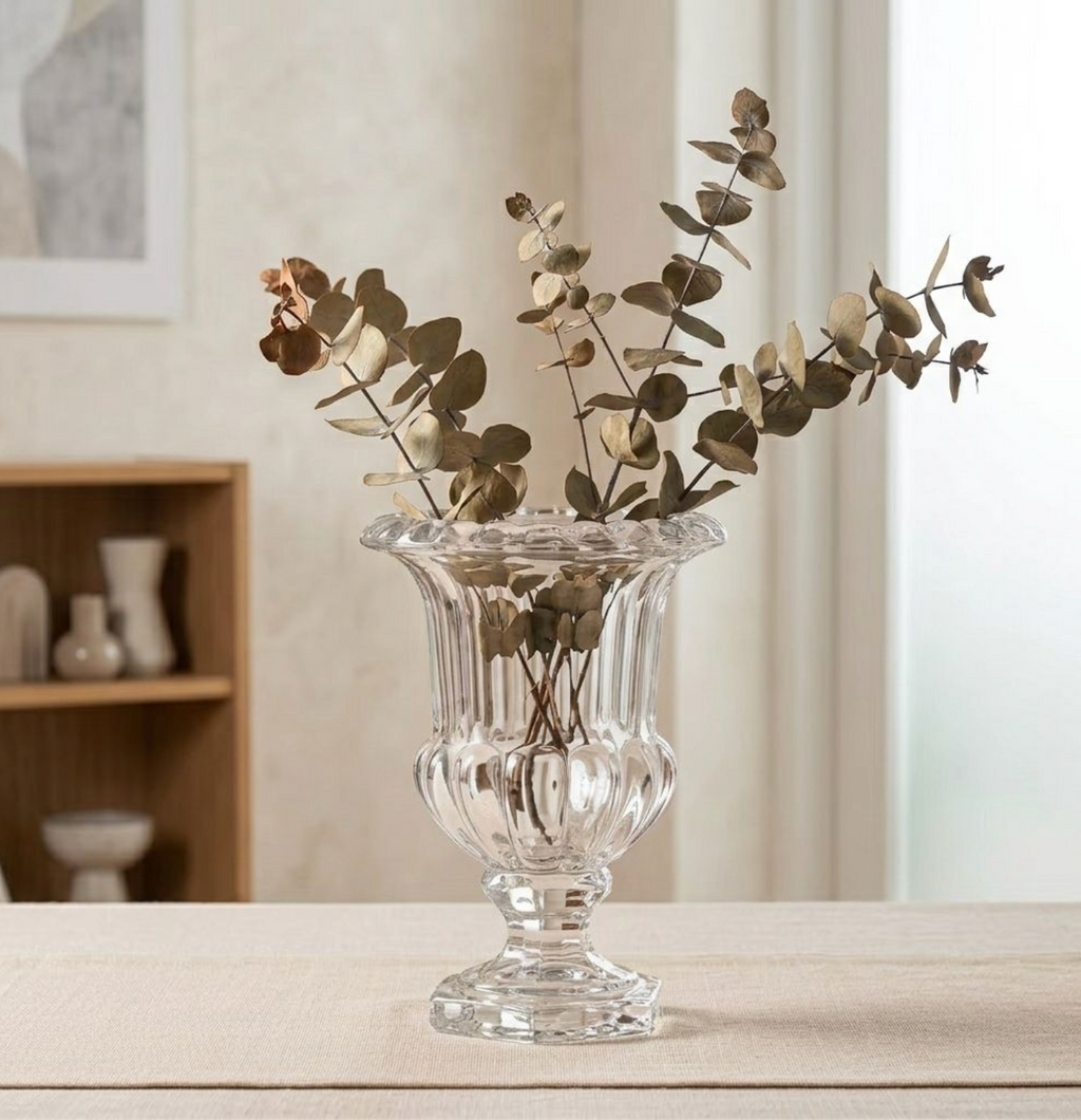 European-Style Transparent Glass Vase