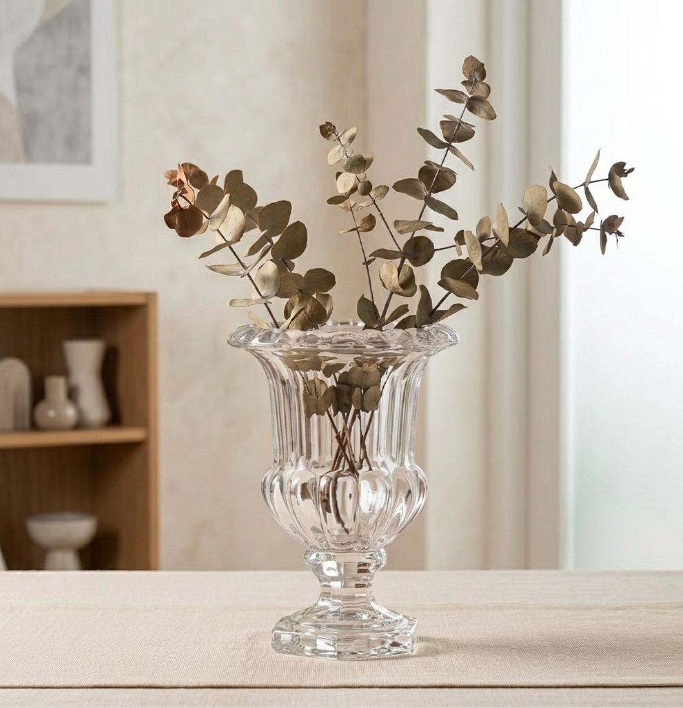 European-Style Transparent Glass Vase