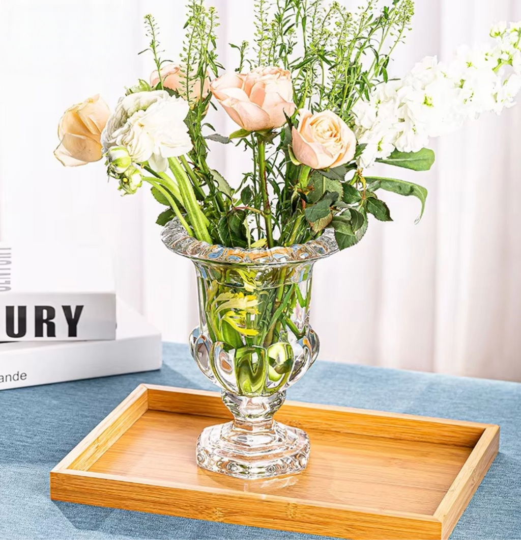 European-Style Transparent Glass Vase