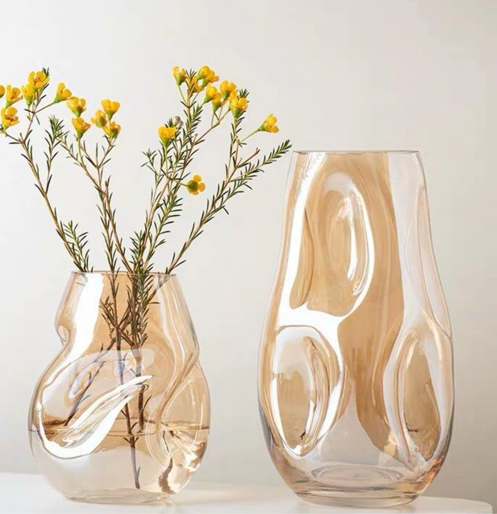 European-Style Simple Glass Vase