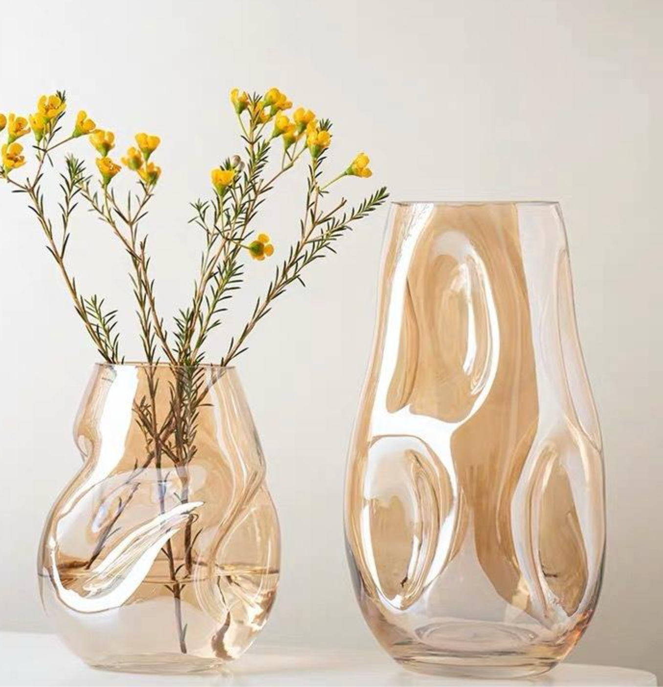 European-Style Simple Glass Vase