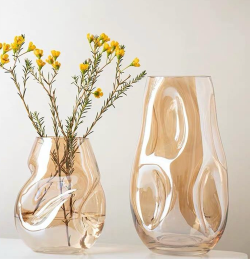 European-Style Simple Glass Vase