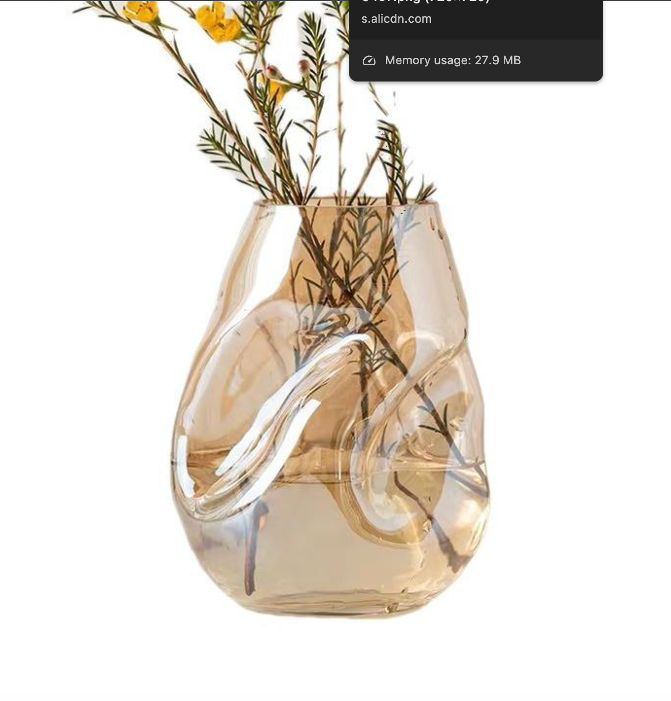 European-Style Simple Glass Vase