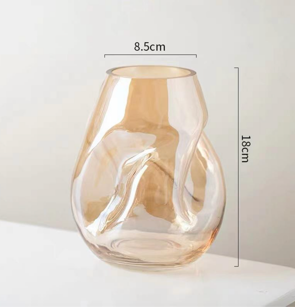 European-Style Simple Glass Vase