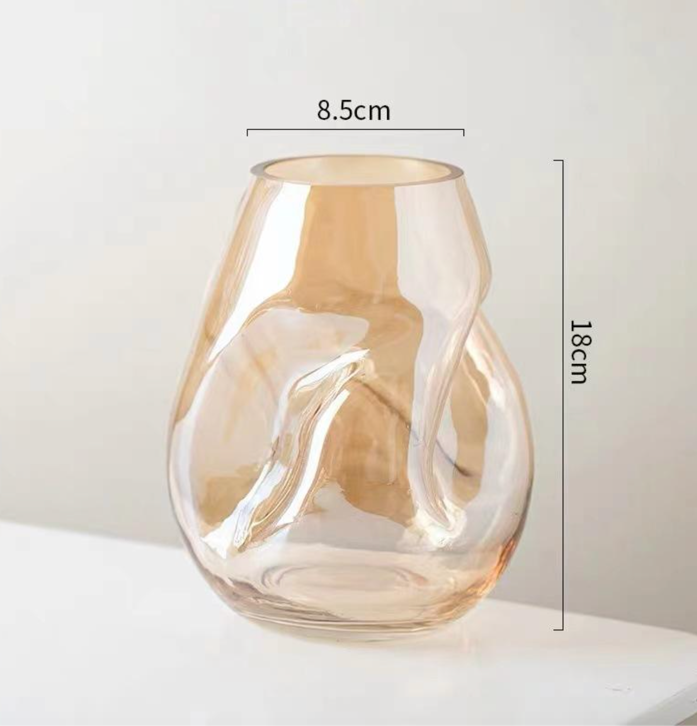 European-Style Simple Glass Vase