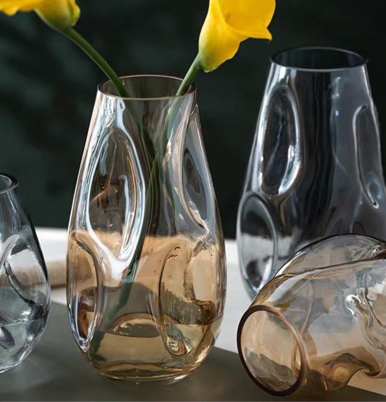 European-Style Simple Glass Vase