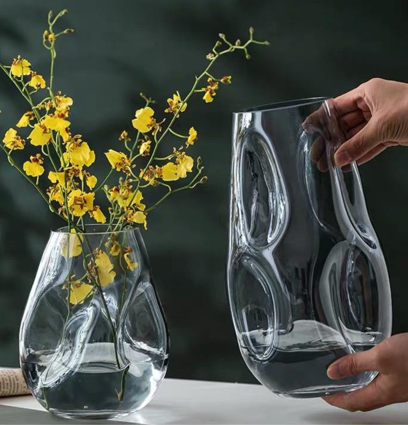 European-Style Simple Glass Vase