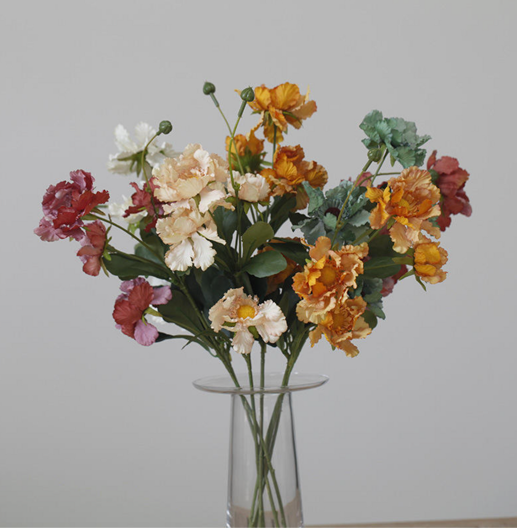 Nordic Style Artificial Wheel Chrysanthemum Silk Flower
