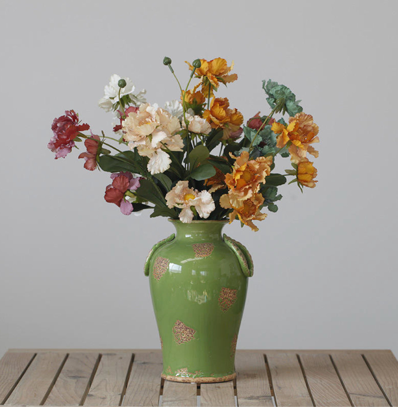 Nordic Style Artificial Wheel Chrysanthemum Silk Flower